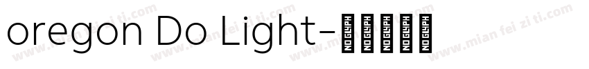 oregon Do Light字体转换